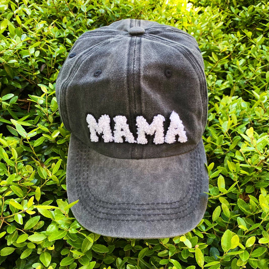 Mama Hat Washed Black