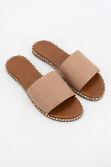 Natural Embellished Sandal