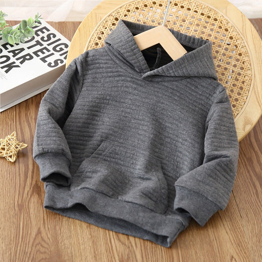 Kids Gray Ribbed Sweatshirt SALE