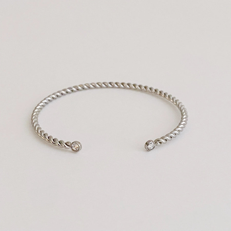 Silver Twist Bracelet Jewelry